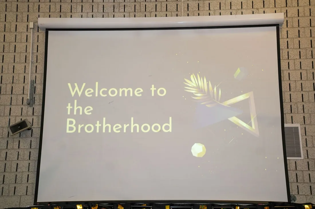 Decor and details from the Brotherhood induction ceremony.