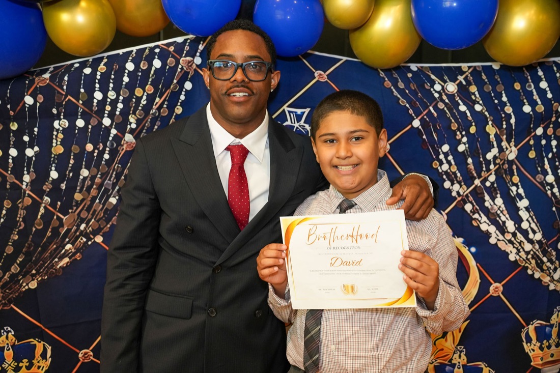 Celebrating the new Brotherhood class.