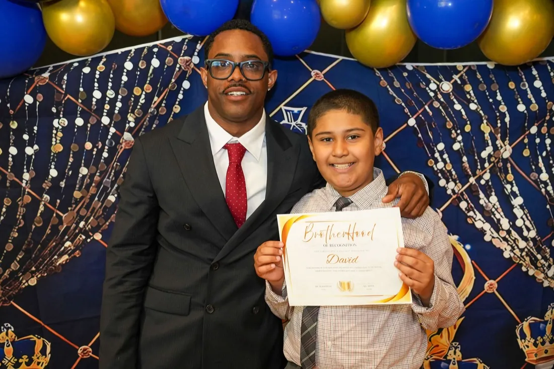 Celebrating the new Brotherhood class.
